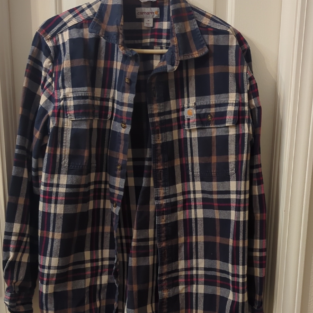 Carhartt‎ Navy and Red Checkered Shirt